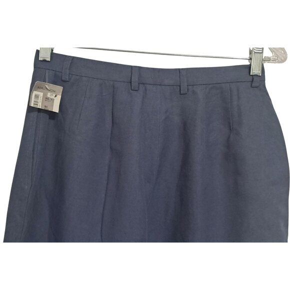 Vintage Cutter & Buck Womens Linen-Blend Navy Wide-Leg Pants Size 8 - Picture 9 of 14